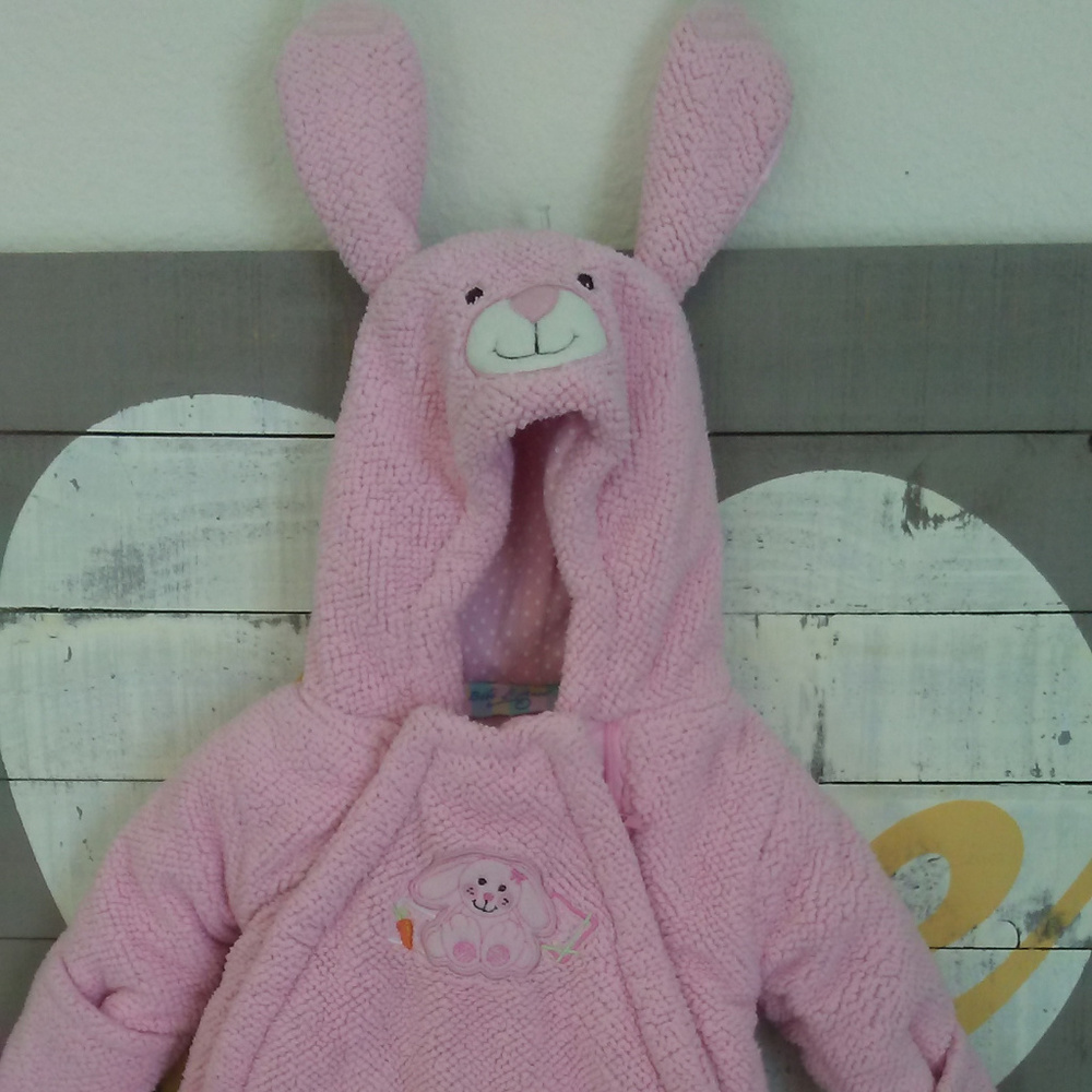 Bebe D' Amour Pink Bunny Snowsuit 0-3 months